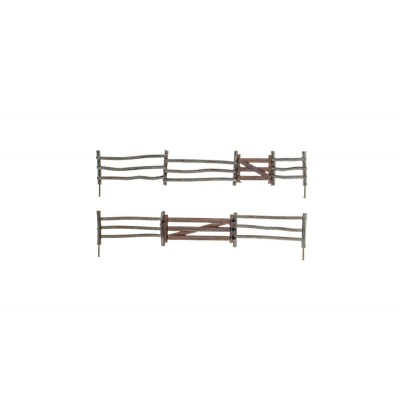 WS2981 HO LOG FENCE, 192 scale feet