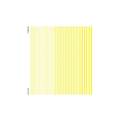 WS516 STRIPES YELLOW DRY TRANSFER DECALS