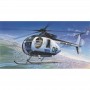 ACA12249 HUGHES 500D POLICE HELICOPTER 1/48