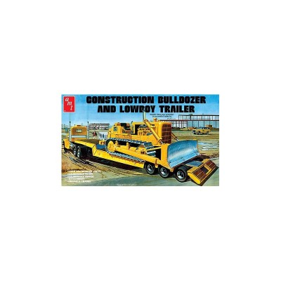 AMT1218 LOWBOY TRAILER & BULLDOZER 1/25