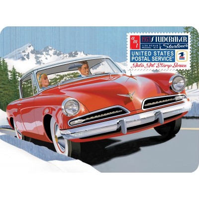 AMT1251 53 STUDEBAKER STARLINER-USPS,1/25 w collector tin 1/25