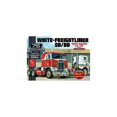 AMT1046 WHITE FREIGHTLINER W/SC/DD CABOVER, 1/25