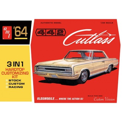 AMT1066 64 OLDS CUTLASS 442 HARDTOP 1/25