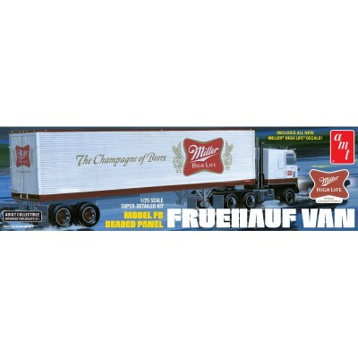 AMT1234 FRUEHAUF 40' SEMI TRAILER (Miller Beer) 1/25