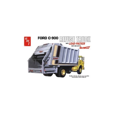 AMT1247 FORD C-600 GARWOOD LOAD GARBAGE TRUCK, 1/25