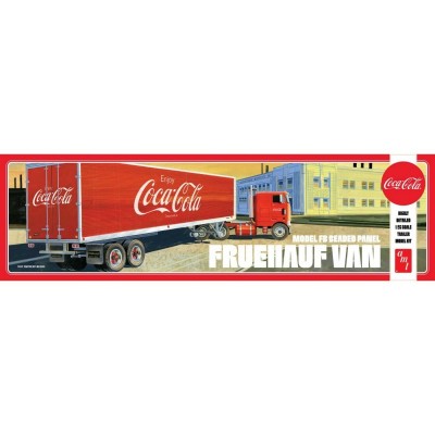 AMT1109 FRUEHAUF BEADED VAN SEMI TRAILER, Coke 1/25 *