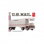 AMT1326 FORD C600 US MAIL TRUCK w USPS trailer 1/25 *