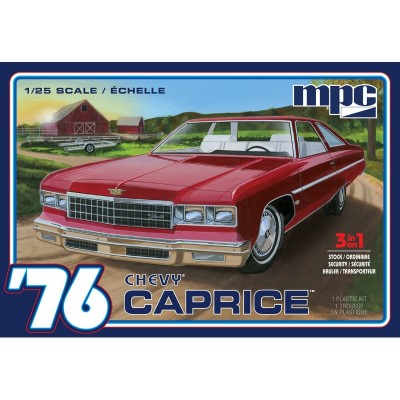 MPC963 76 CHEVY CAPRICE w trailer, 2T 1/25