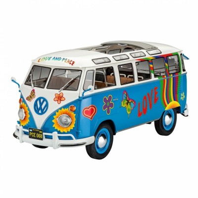 REV07050 VW T1 SAMBA BUS, Flower Power, 1/24