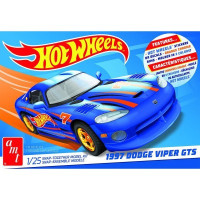 AMT1349 97 DODGE VIPER GTS, snap, Hot Wheels 1/25