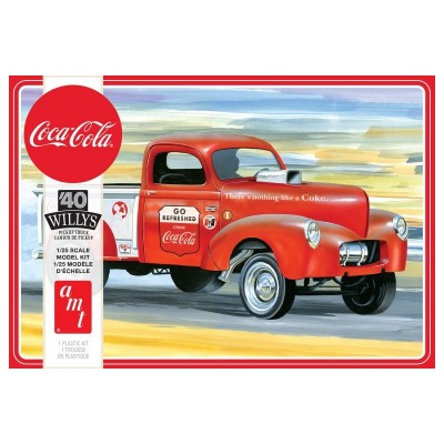 AMT1145 40 WILLYS PICKUP GASSER, Coke, 1/25