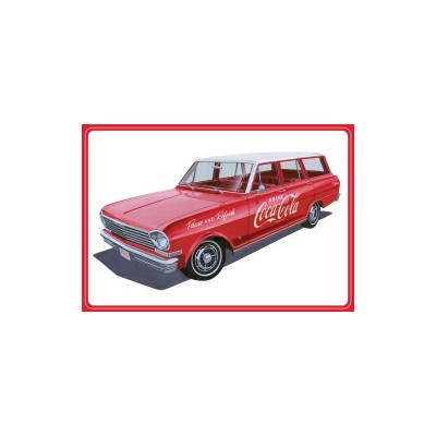 AMT1353 63 CHEVY II NOVA WAGON w crates Coke 1/25