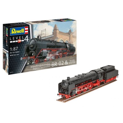 REV02171 EXPRESS LOCO BR 02 & TENDER 2'' 2' T30 1/87