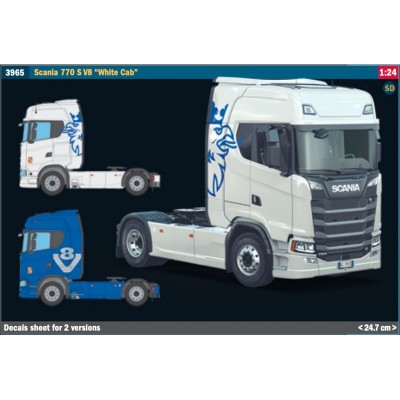 ITA3965 SCANIA 7705 V8 'WHITE CAB' 1/24 02/24