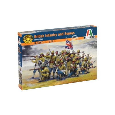 ITA6187 BRITISH INFANTRY/SEPOYS COLON.WARS 1/72