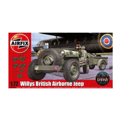 AIR02339 WILLYS JEEP TRAILER & HOWITZER, 1/76