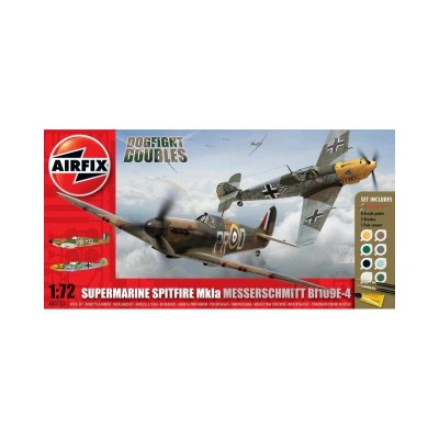 AIR50135 SUPERMARINE SPITFIRE MKIA MESSERSCHMITT BF109E-4 1/72 *