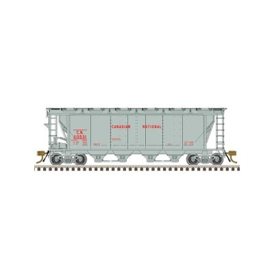 ATL20007155 HO SLAB SIDE HOPPER-CDN NATIONAL-113531, gray/red