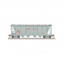 ATL20007155 HO SLAB SIDE HOPPER-CDN NATIONAL-113531, gray/red