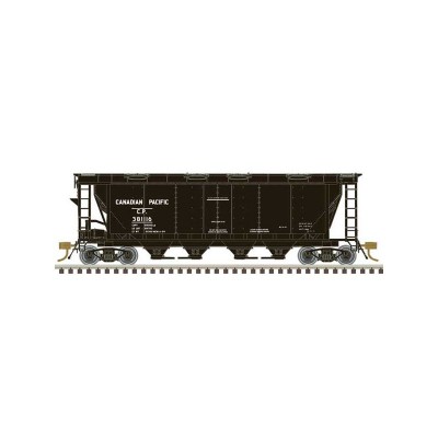 ATL20007167 HO SLAB SIDE HOPPER-CDN PACIFIC-381260, black/white