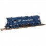 ATL10000079 HO GP40 LOCO-SILVER-UNDECORATED(LOW NOSE