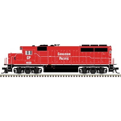 ATL10003455 HO GP40-2 LOCOMOTIVE-SILVER-CANADIAN PACIFIC 4650,red,black,white