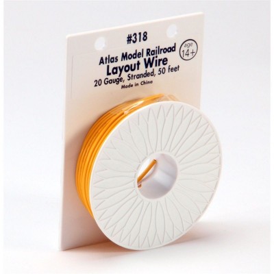 ATL318 YELLOW WIRE, stranded 20AWG-50' spool