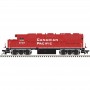 ATL40004114 N GP-38 LOCOMOTIVE-SILVER-CANADIAN PACIFIC RAIL+ 3001(RED/WHITE)