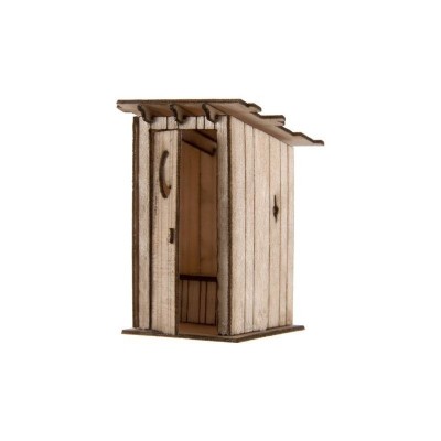 ATL4001008 HO OUTHOUSE LASER CUT KIT