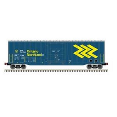 ATL50005465 N NSC 50' PLUG DOOR BOX CAR-ONTARIO NORTH. 7701, blue/yellow