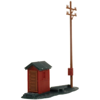 ATL705 HO TELEPHONE SHANTY & POLE KIT