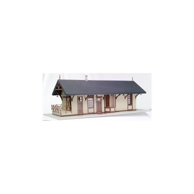 ATL720 HO MAYWOOD STATION KIT, tan/brown