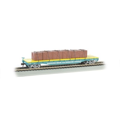 BAC16606 HO-RING.BROS.FLAT CAR W/CRATE LOAD122 *