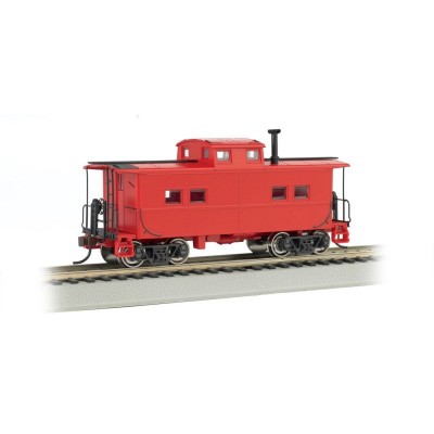 BAC16806 HO NORTHEAST STEEL CABOOSE-PAIINTED, UNLETTERED-RED *1