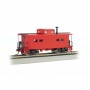 BAC16806 HO NORTHEAST STEEL CABOOSE-PAIINTED, UNLETTERED-RED *1