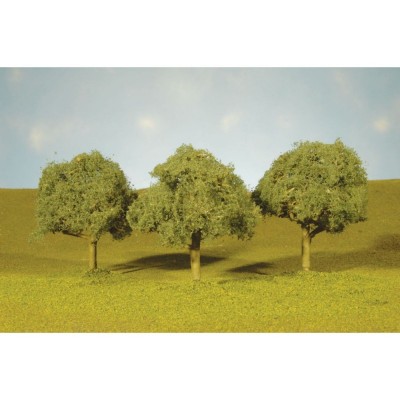 BAC32013 HO SCALE TREES-3"-3.5"OAK TREES(3)