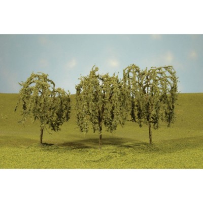 BAC32014 HO SCALE TREES-3"-3.5"WILLOW TREES(3)