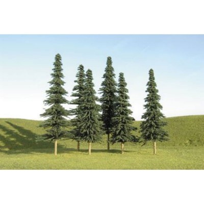 BAC32104 N SCALE TREES-3"-4" SPRUCE TREES(9)