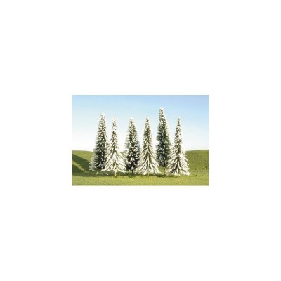 BAC32154 HO BULK TREES-4"-6"PINE TREES w snow(24)