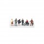 BAC33101 HO MIN.FIGURES-CITY PEOPLE W/MOTORCYCLE