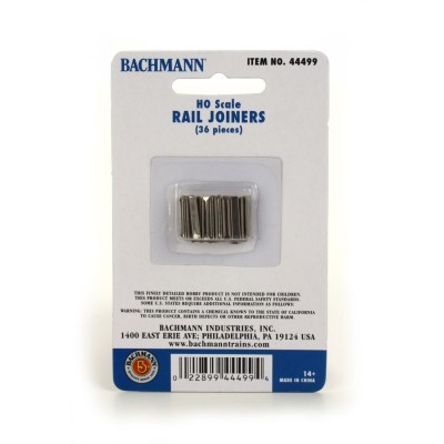 BAC44499 HO-E-Z TRACK RAIL JOINERS (36/card)