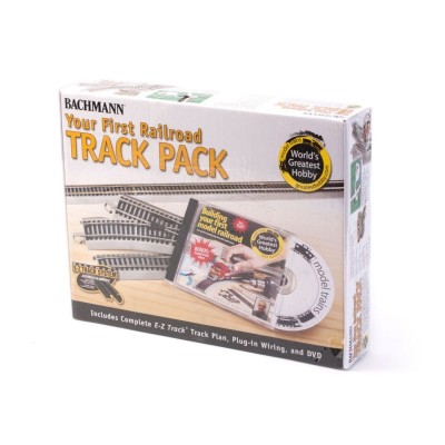 BAC44596 HO FIRST RAILROAD TRACK PACK W/nickel silver ho e-z track