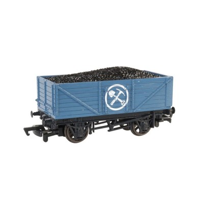 BAC77001 HO THOMAS & FRIENDS-mining wagon w load/ blue