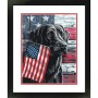 DIM91793 PATRIOTIC DOG, 11x14 US