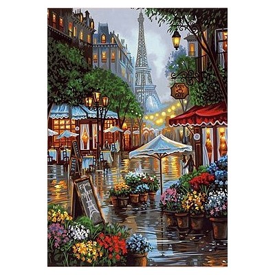 DIM91741 SPRINGTIME IN PARIS, 14x20