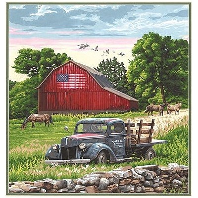 DIM91733 SUMMER FARM, 16x20