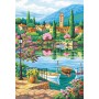 DIM91661 VILLAGE LAKE AFTERNOON, 20 x 16