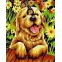 DIM91457 PUPPY GARDENER, 9x12