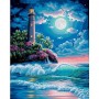 DIM91424 LIGHTHOUSE IN MOONLIGHT, 16x20