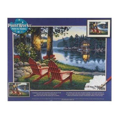 DIM91357 ADIRONDACK EVENING, 20x14